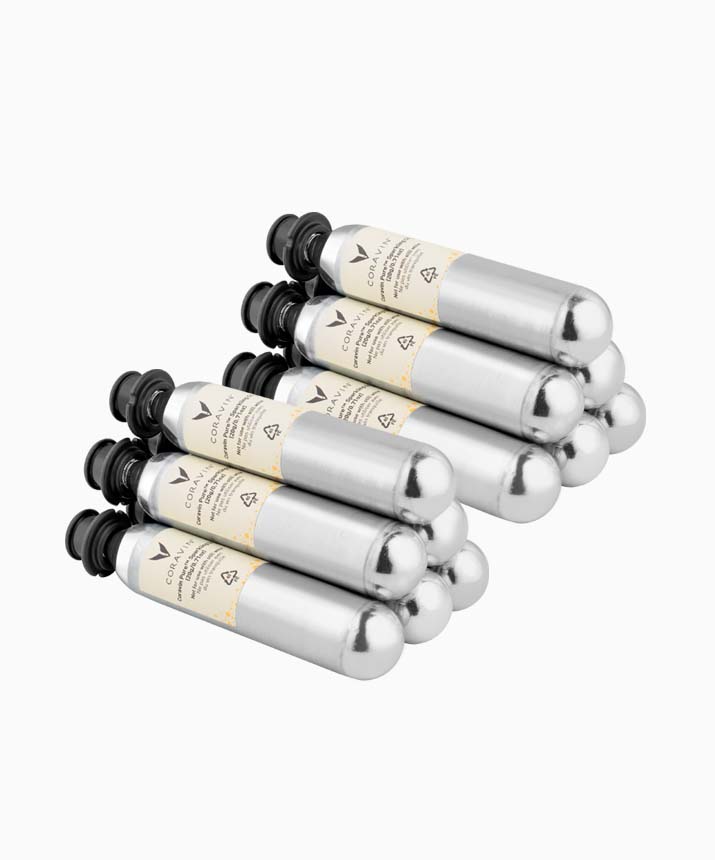 CoravinÂ® Pureâ¢ Coâ-Kapsler Til Mousserende Vin - 12 Stk.